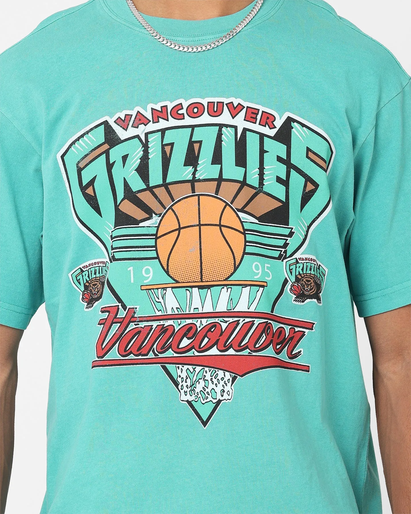 Mitchell & Ness Vancouver Grizzlies '95 Season T-Shirt Teal sold by Culture Kings product image thumbnail 4