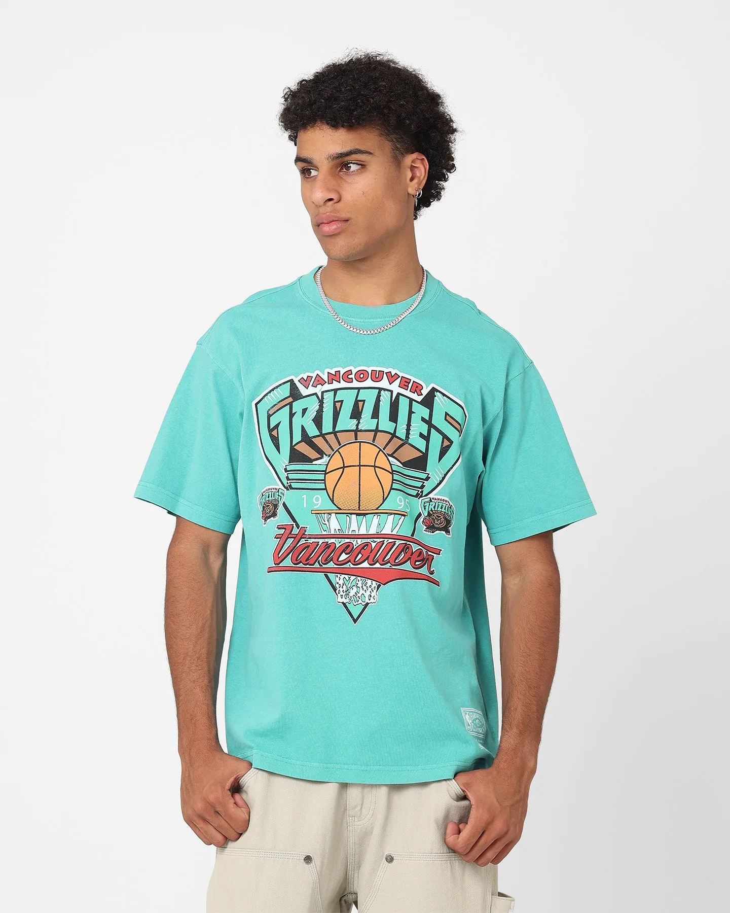 Mitchell & Ness Vancouver Grizzlies '95 Season T-Shirt Teal sold by Culture Kings product image thumbnail 3