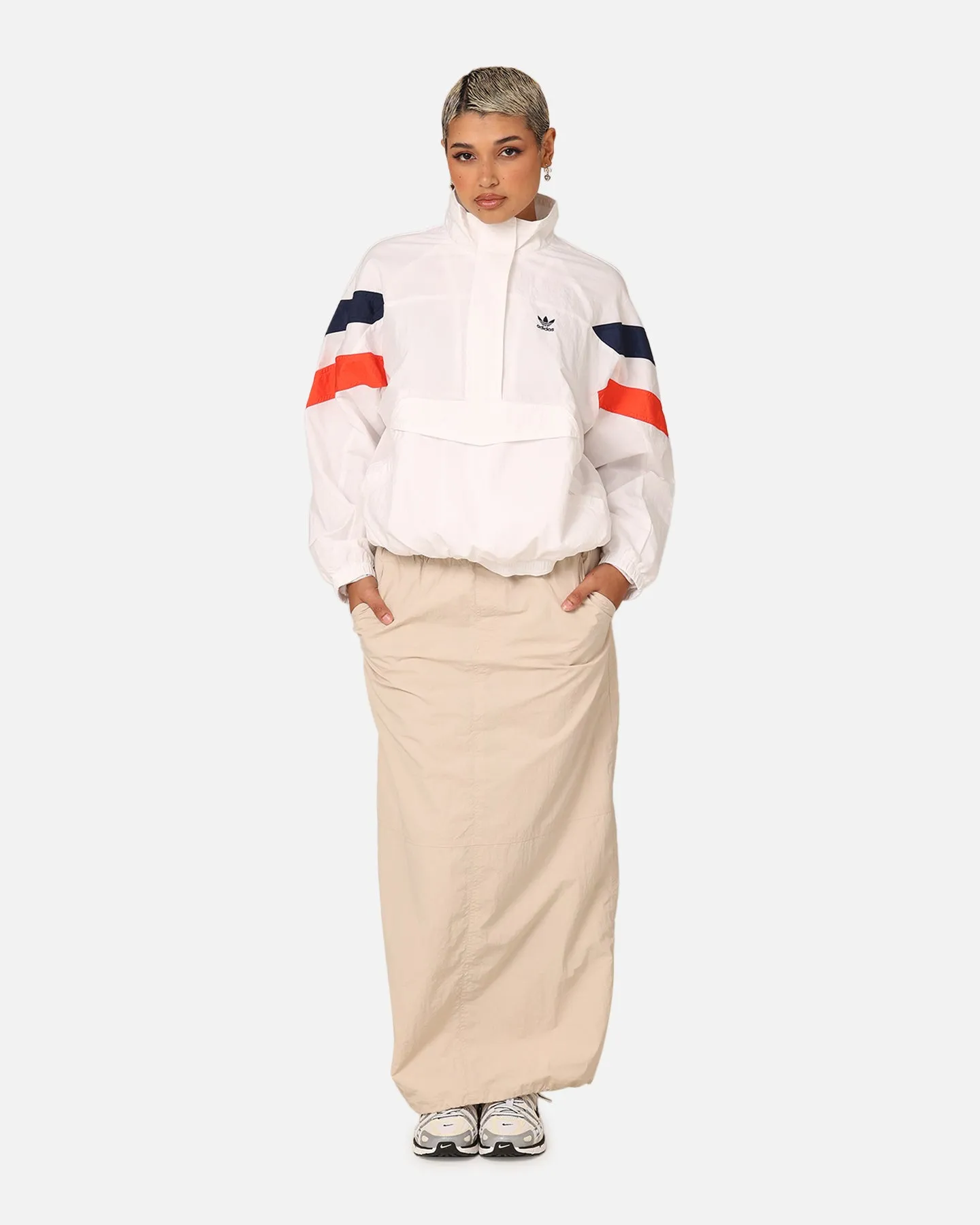 Adidas Women's Half-Zip Windbreaker Jacket Cloud White sold by Culture Kings product image thumbnail 2