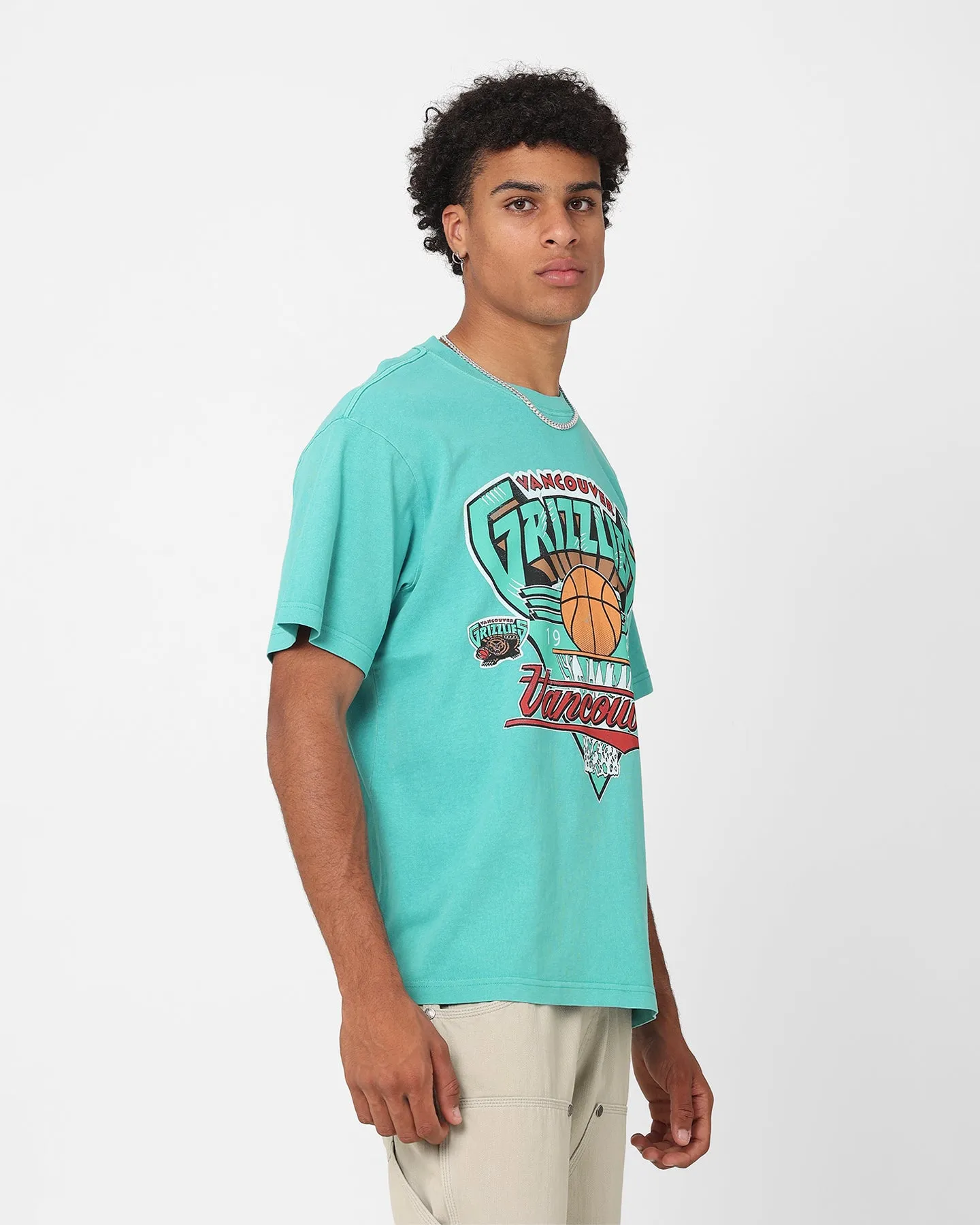 Mitchell & Ness Vancouver Grizzlies '95 Season T-Shirt Teal sold by Culture Kings product image thumbnail 5