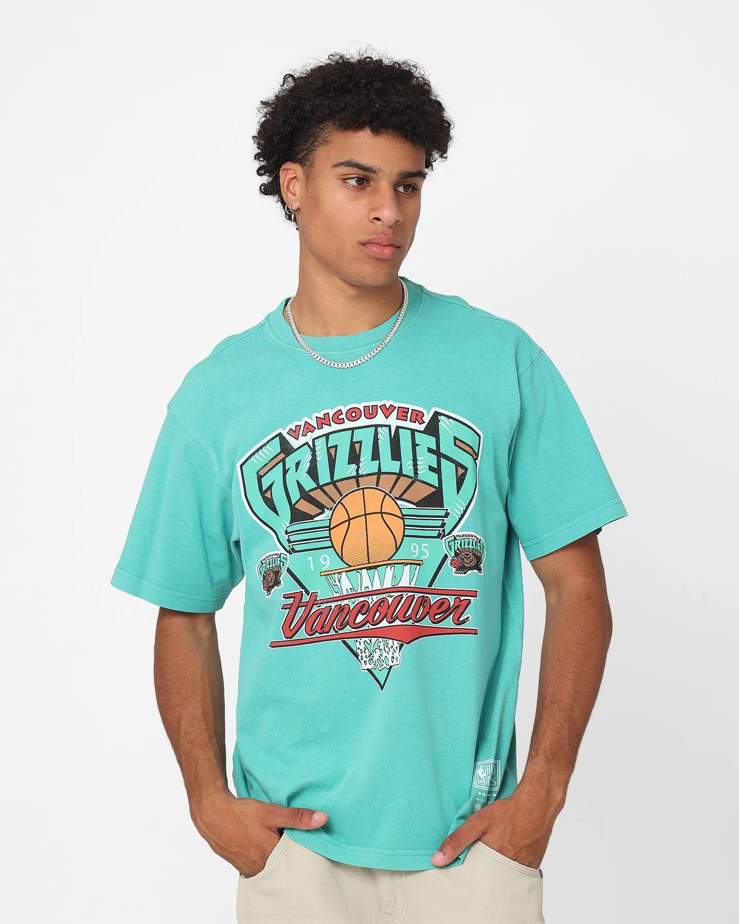 Mitchell & Ness Vancouver Grizzlies '95 Season T-Shirt Teal sold by Culture Kings