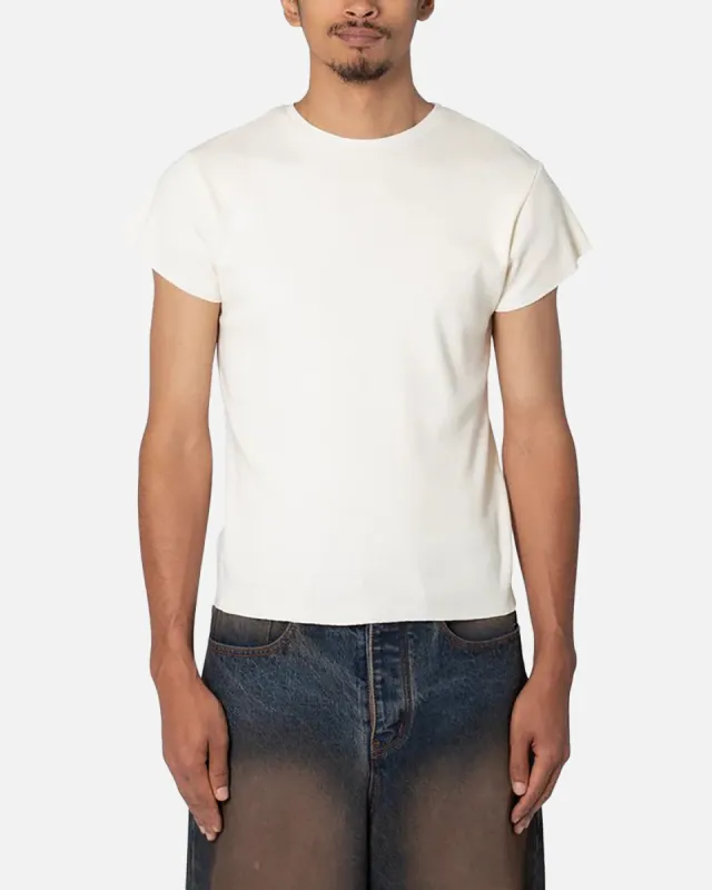 MNML Fitted Ribbed T-Shirt Off White sold by Culture Kings