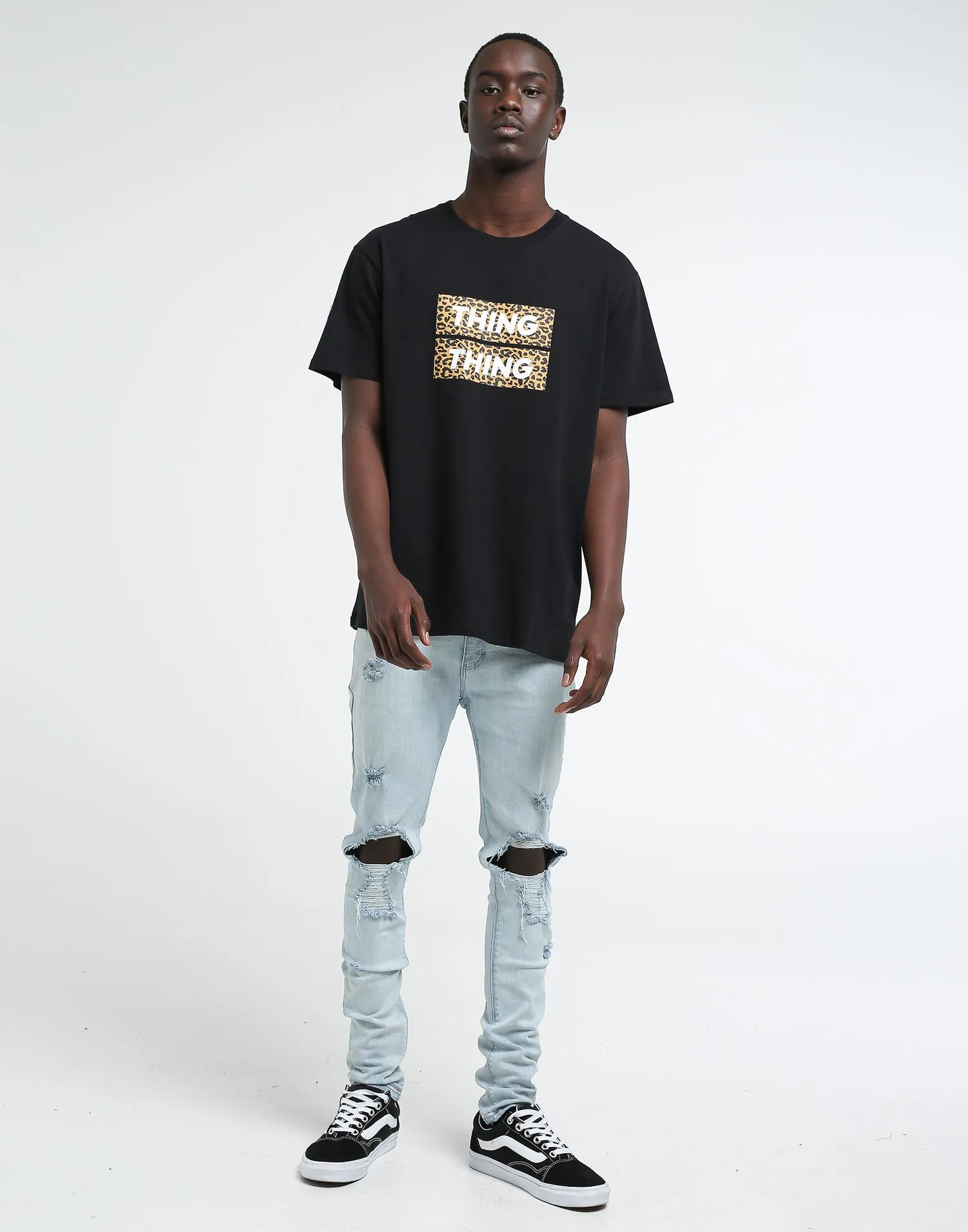Thing Thing Mid Tee Black/Leopard sold by Culture Kings product image thumbnail 3