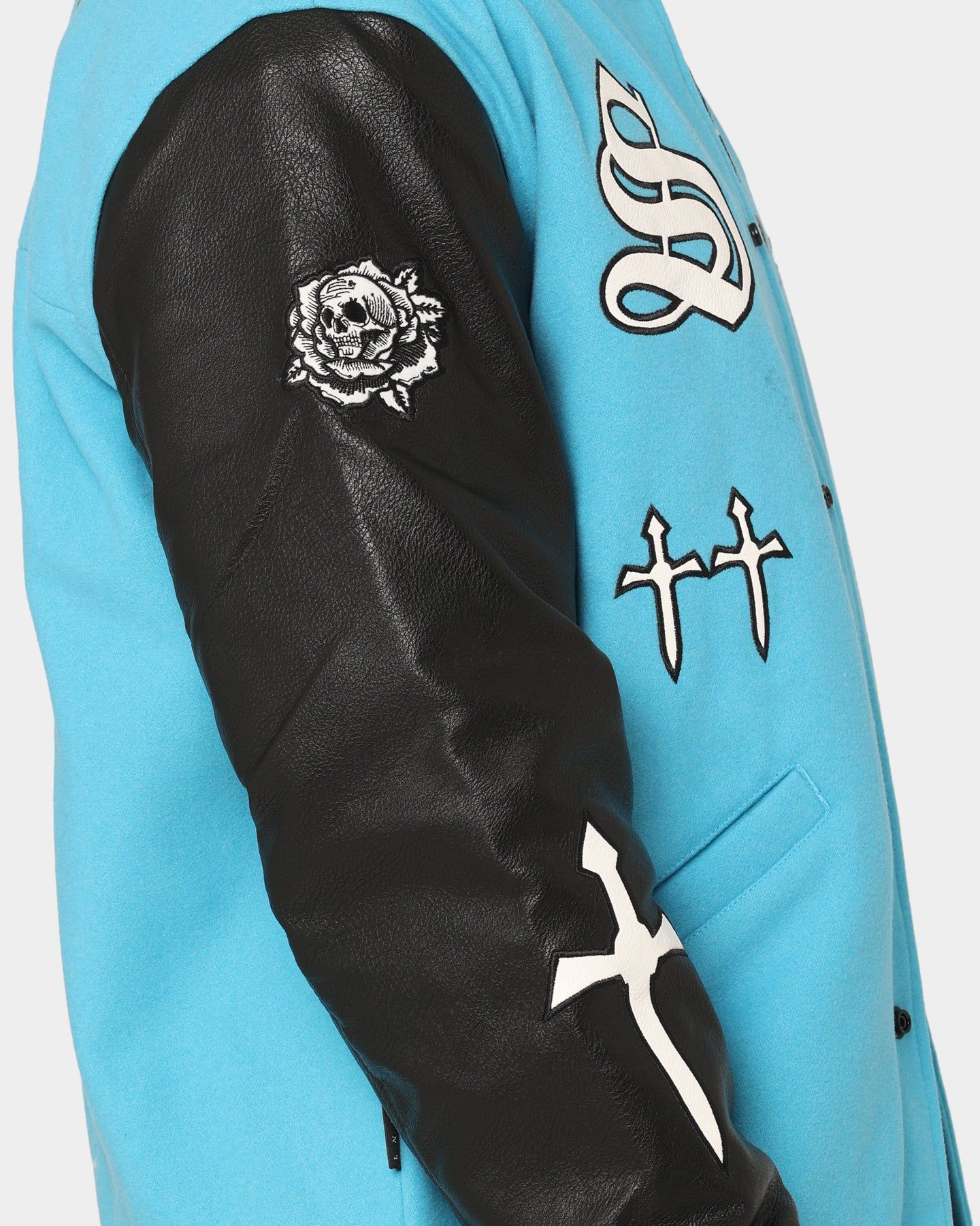 Saint Morta Graveyard Varsity Jacket Cyan sold by Culture Kings product image thumbnail 9