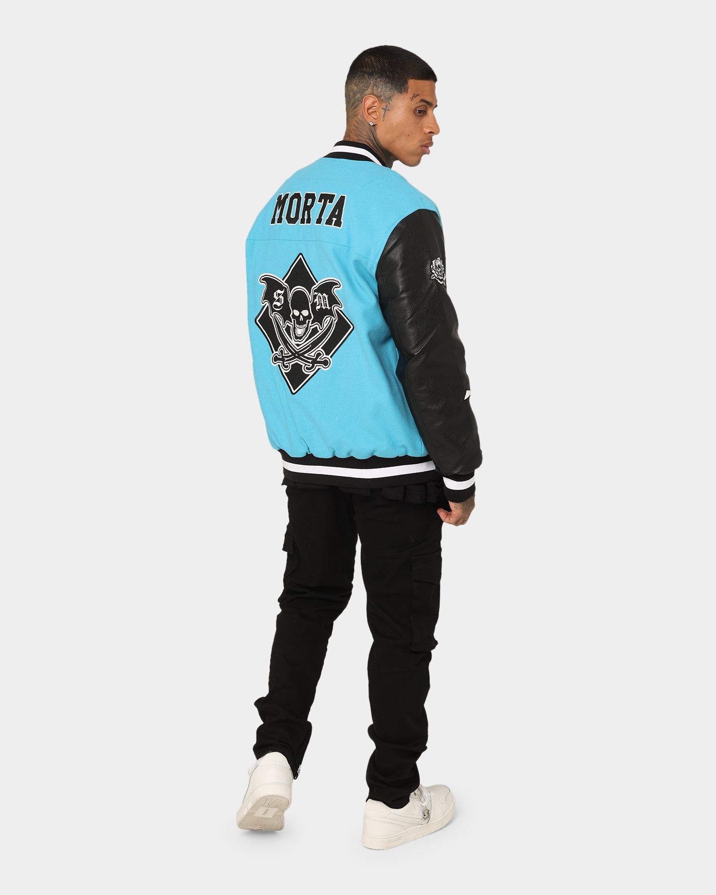 Saint Morta Graveyard Varsity Jacket Cyan sold by Culture Kings product image thumbnail 8