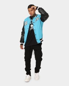 Saint Morta Graveyard Varsity Jacket Cyan sold by Culture Kings