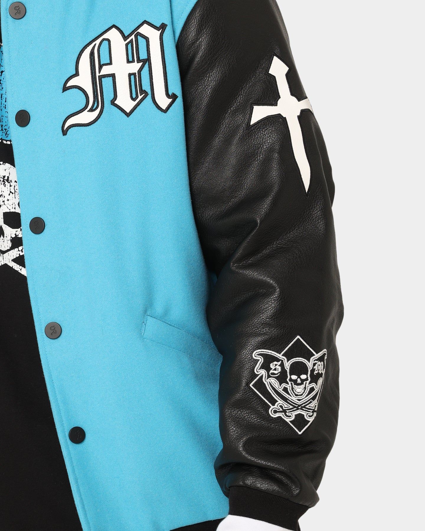 Saint Morta Graveyard Varsity Jacket Cyan sold by Culture Kings product image thumbnail 10