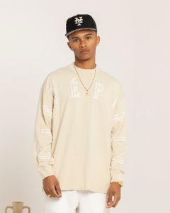 Carre Global Oversized Long Sleeve T-Shirt Light Stone sold by Culture Kings