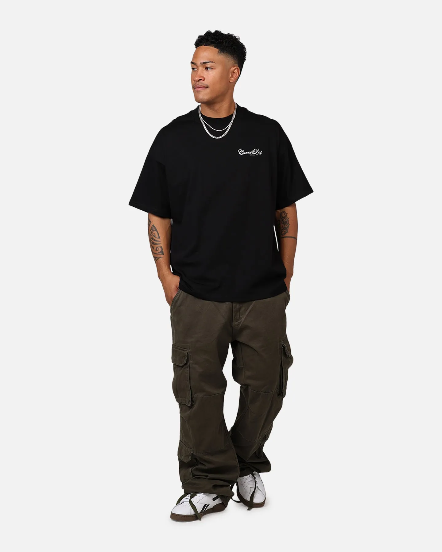 Carre Side Script Oversized T-Shirt Black sold by Culture Kings product image thumbnail 3