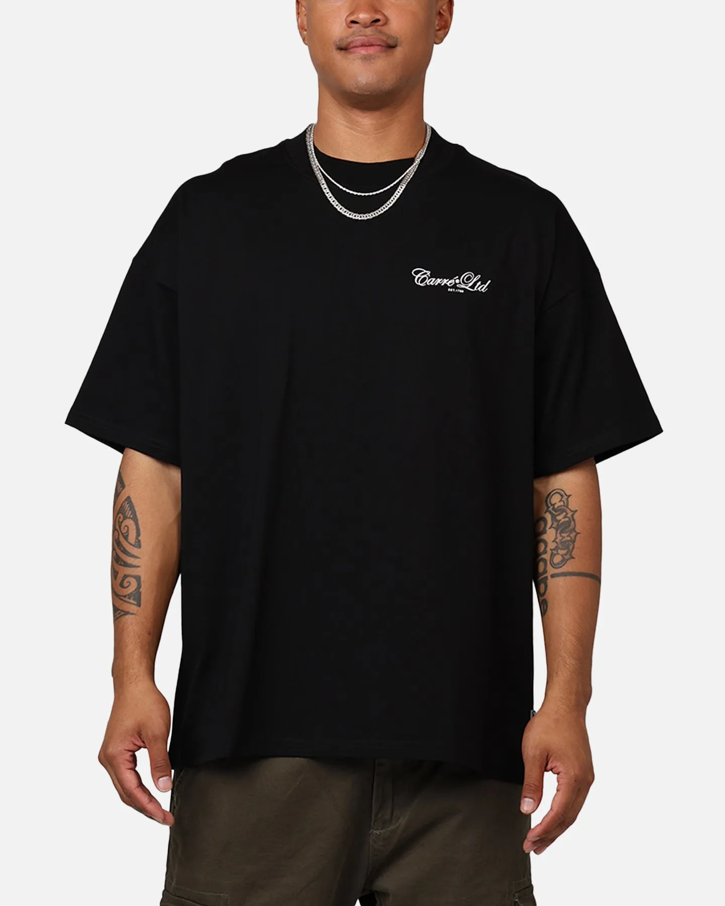 Carre Side Script Oversized T-Shirt Black sold by Culture Kings product image thumbnail 2