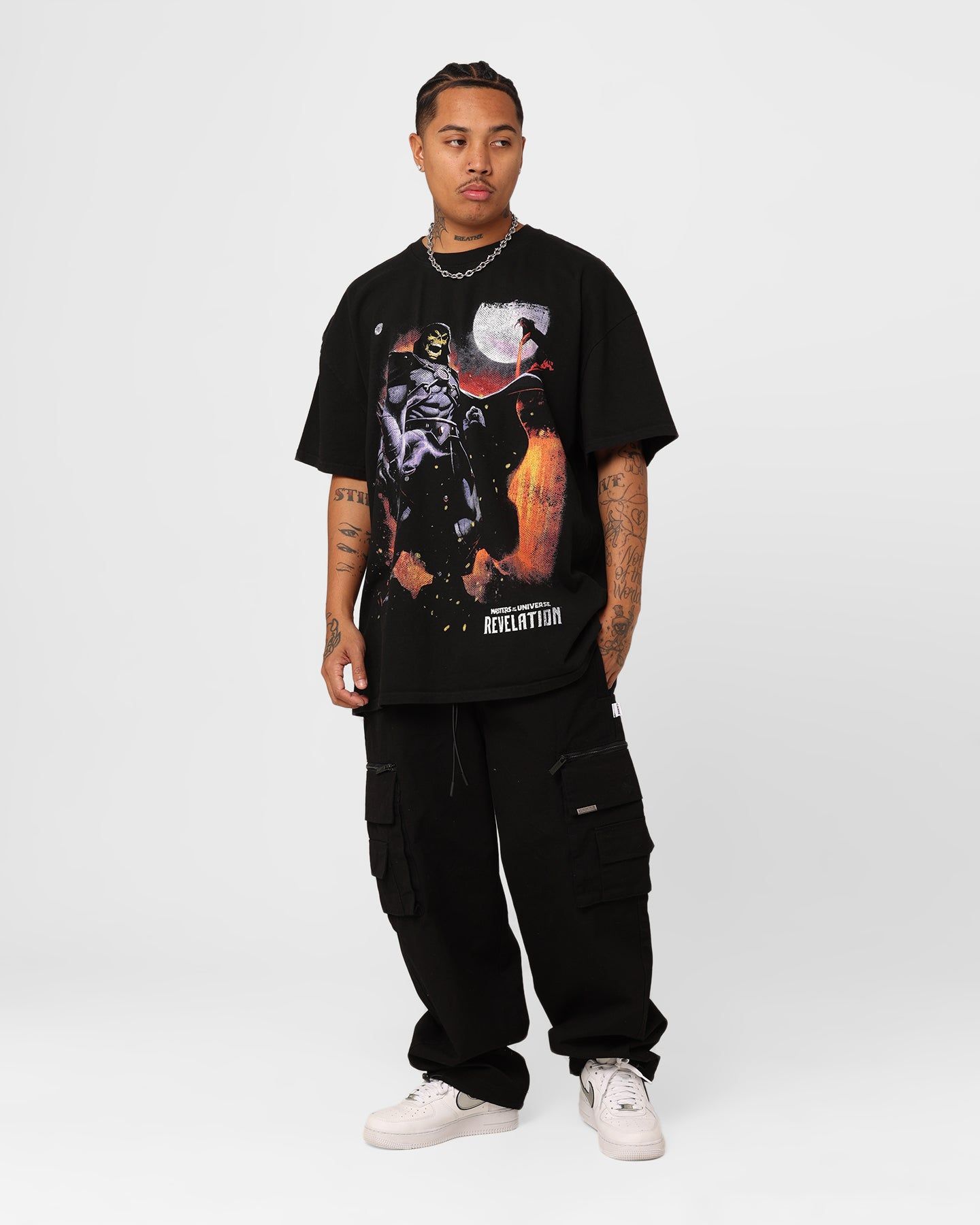 American Thrift X Masters Of The Universe Skeletor Heavyweight T-Shirt Black sold by Culture Kings product image thumbnail 3