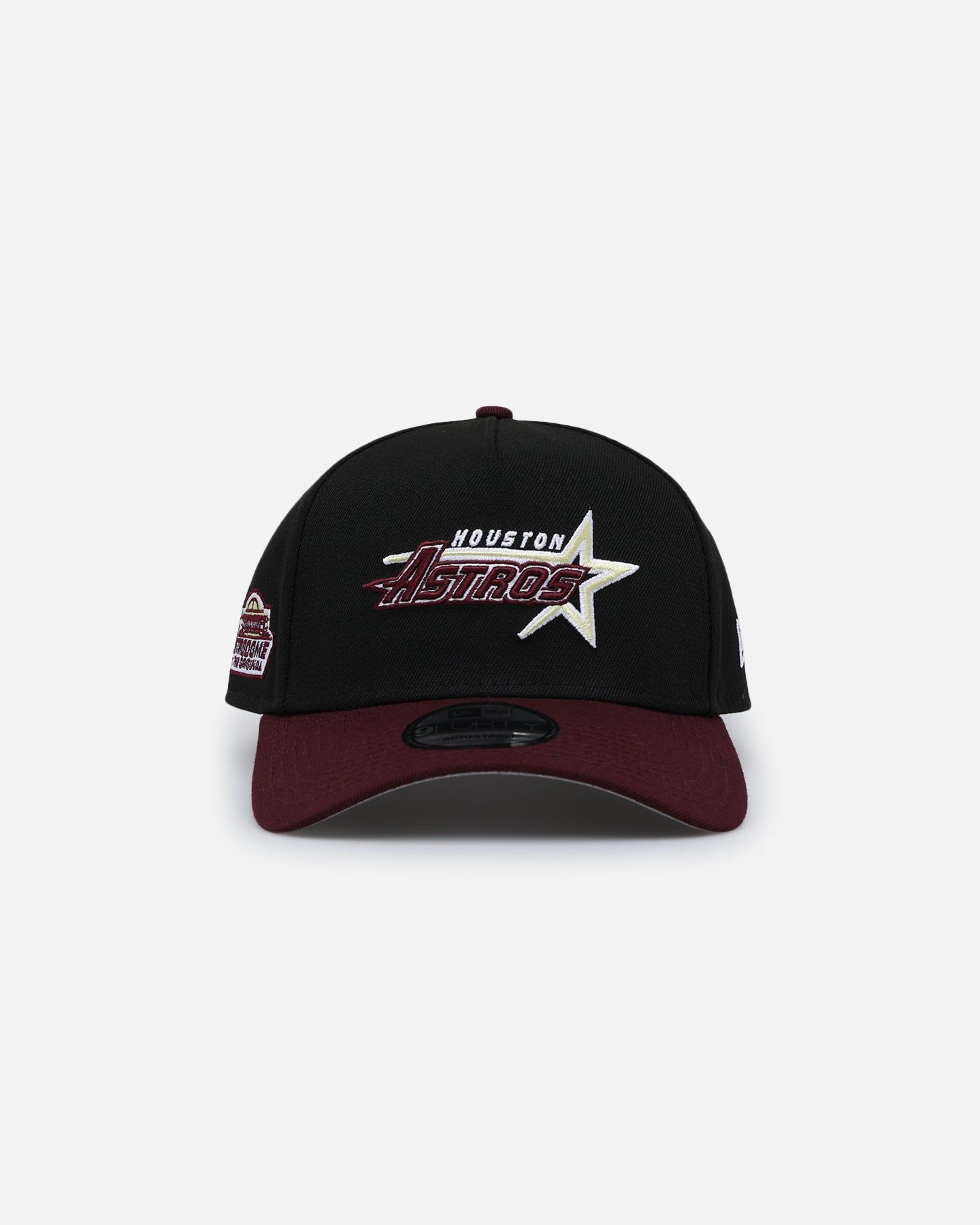 New Era Houston Astros 'Burgundy Bounceback' 9FORTY A-Frame Snapback Black/Maroon sold by Culture Kings