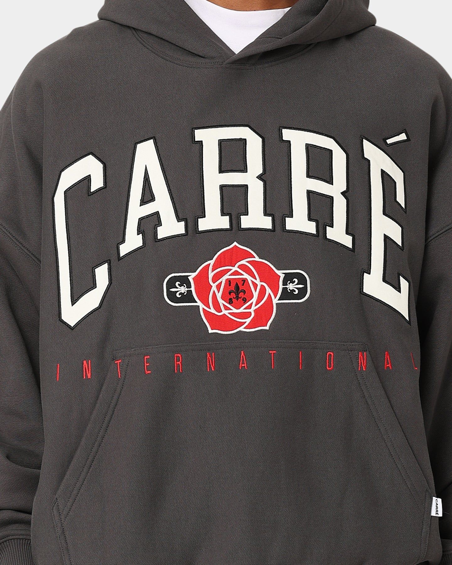 Carre Rose International Oversized Hoodie Coal sold by Culture Kings product image thumbnail 5