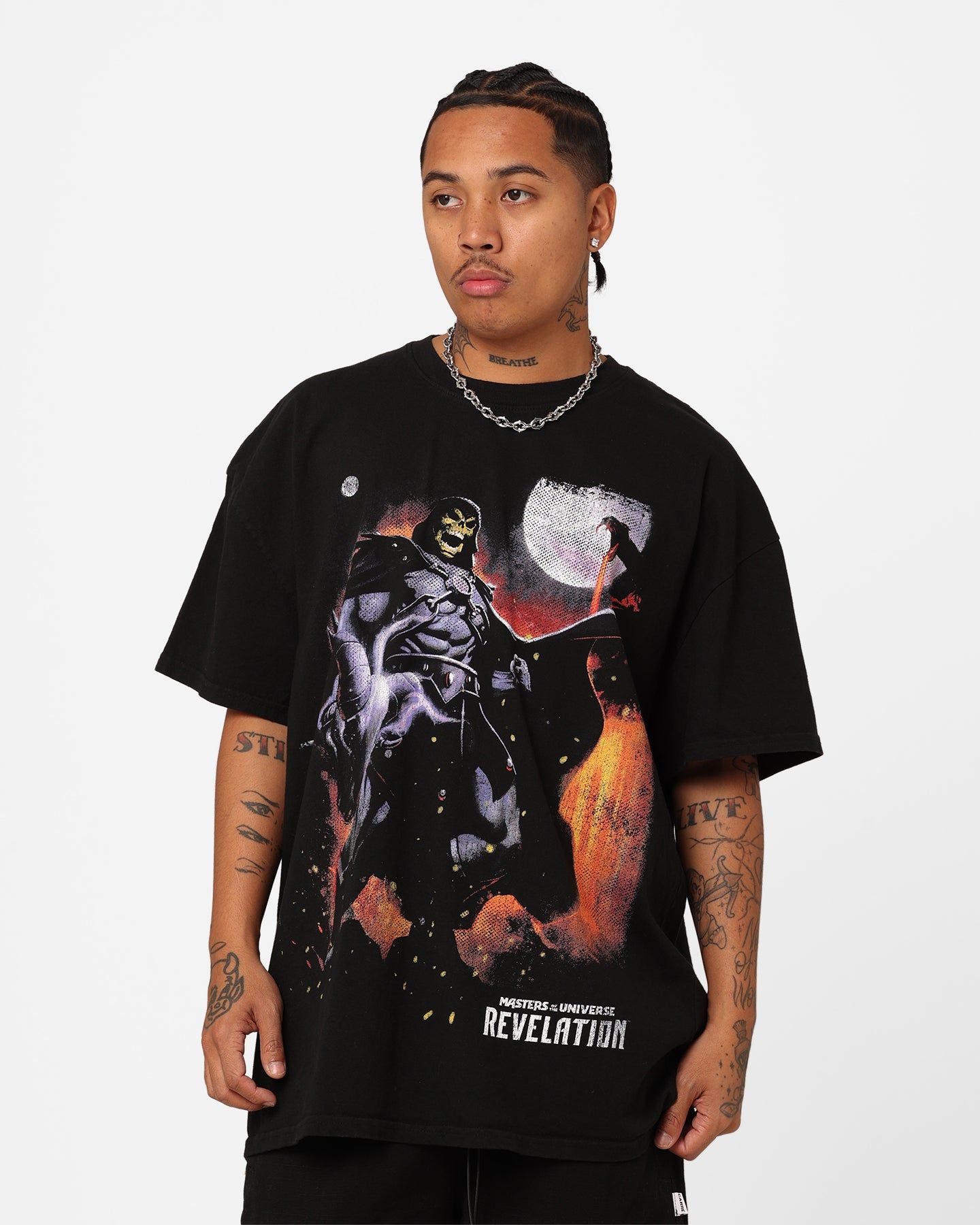 American Thrift X Masters Of The Universe Skeletor Heavyweight T-Shirt Black sold by Culture Kings