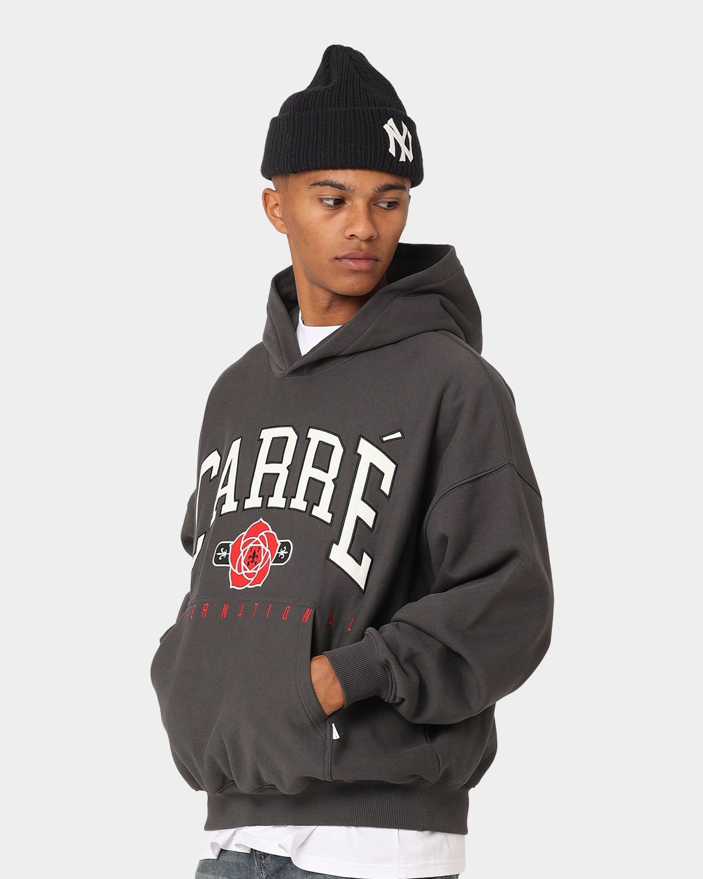 Carre Rose International Oversized Hoodie Coal sold by Culture Kings product image thumbnail 8