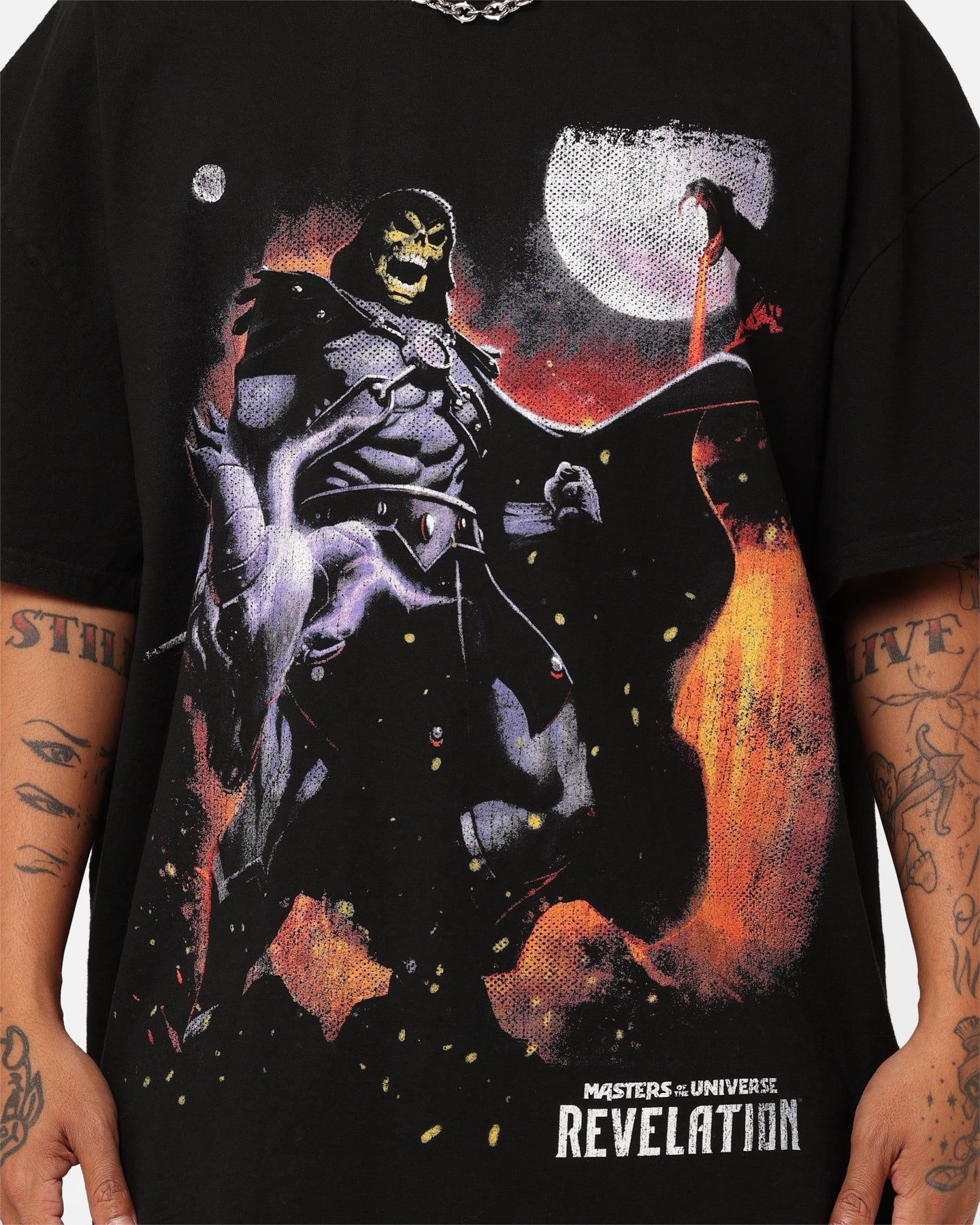 American Thrift X Masters Of The Universe Skeletor Heavyweight T-Shirt Black sold by Culture Kings product image thumbnail 4