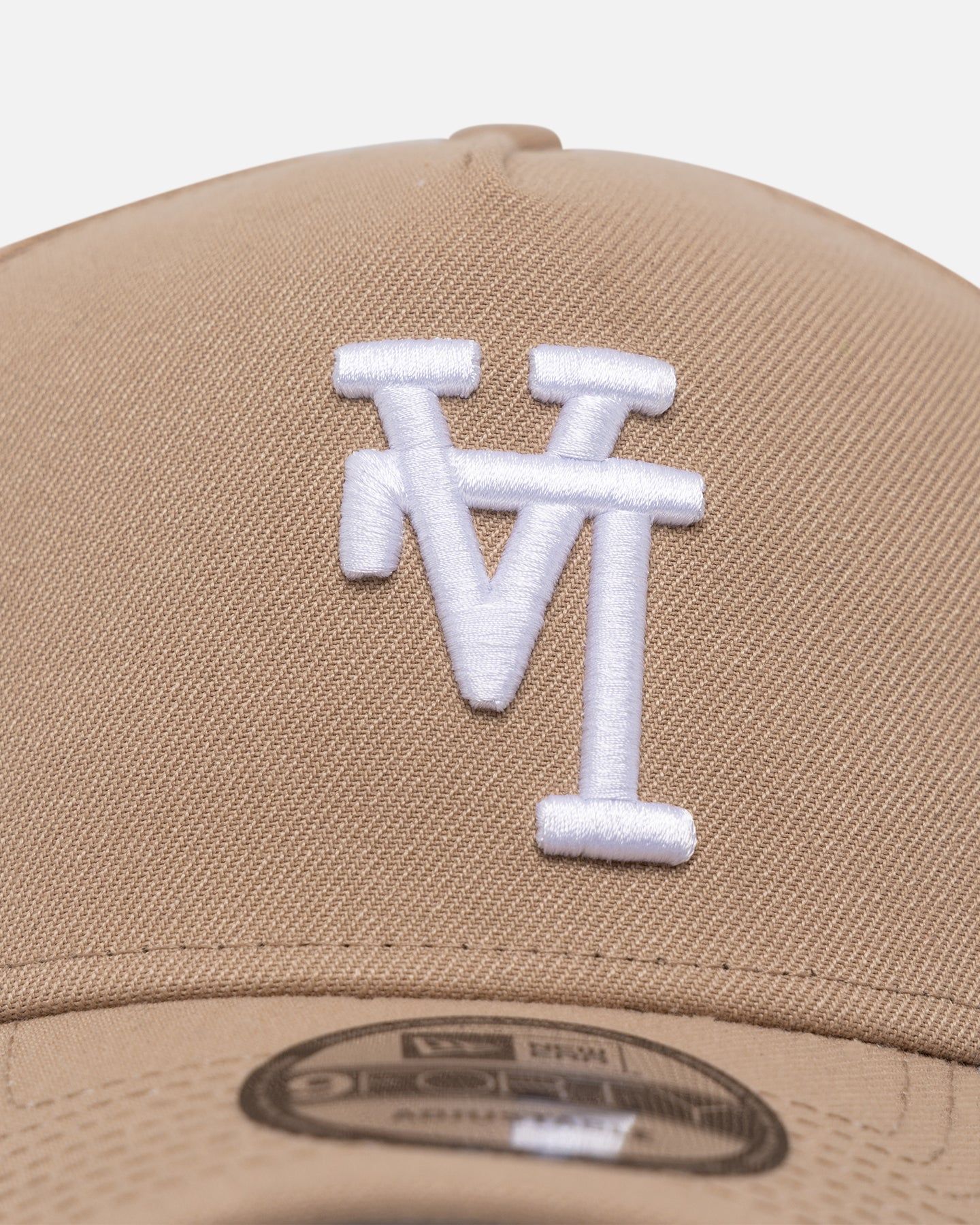 New Era Los Angeles Dodgers 'Upside Down LA Logo' 9FORTY A-Frame Snapback Camel sold by Culture Kings product image thumbnail 5