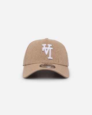 New Era Los Angeles Dodgers 'Upside Down LA Logo' 9FORTY A-Frame Snapback Camel sold by Culture Kings