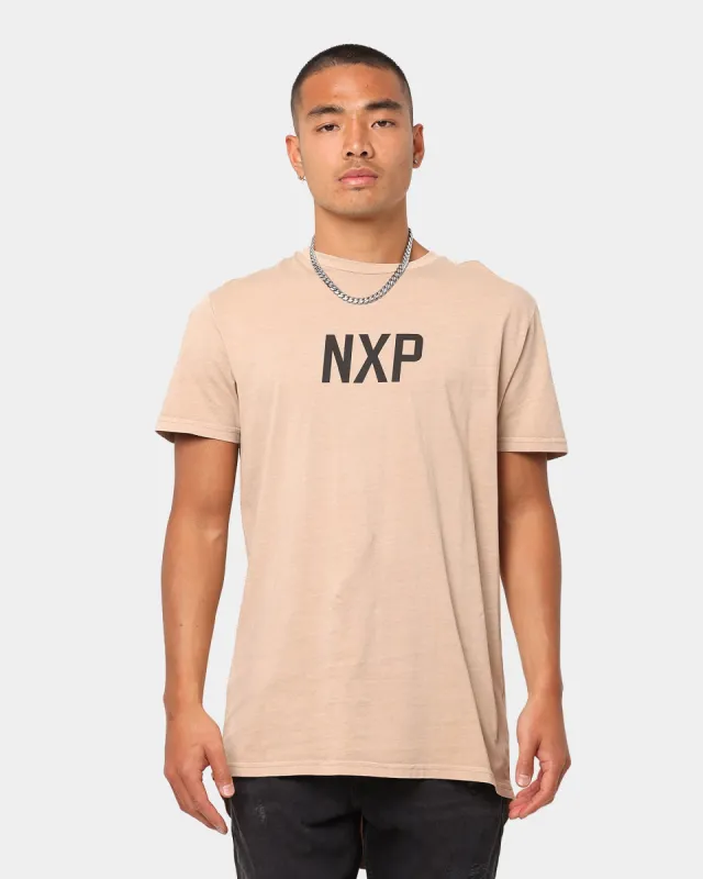 Nena and Pasadena Heightened Cape Back T-Shirt Acid Warm Taupe sold by Culture Kings