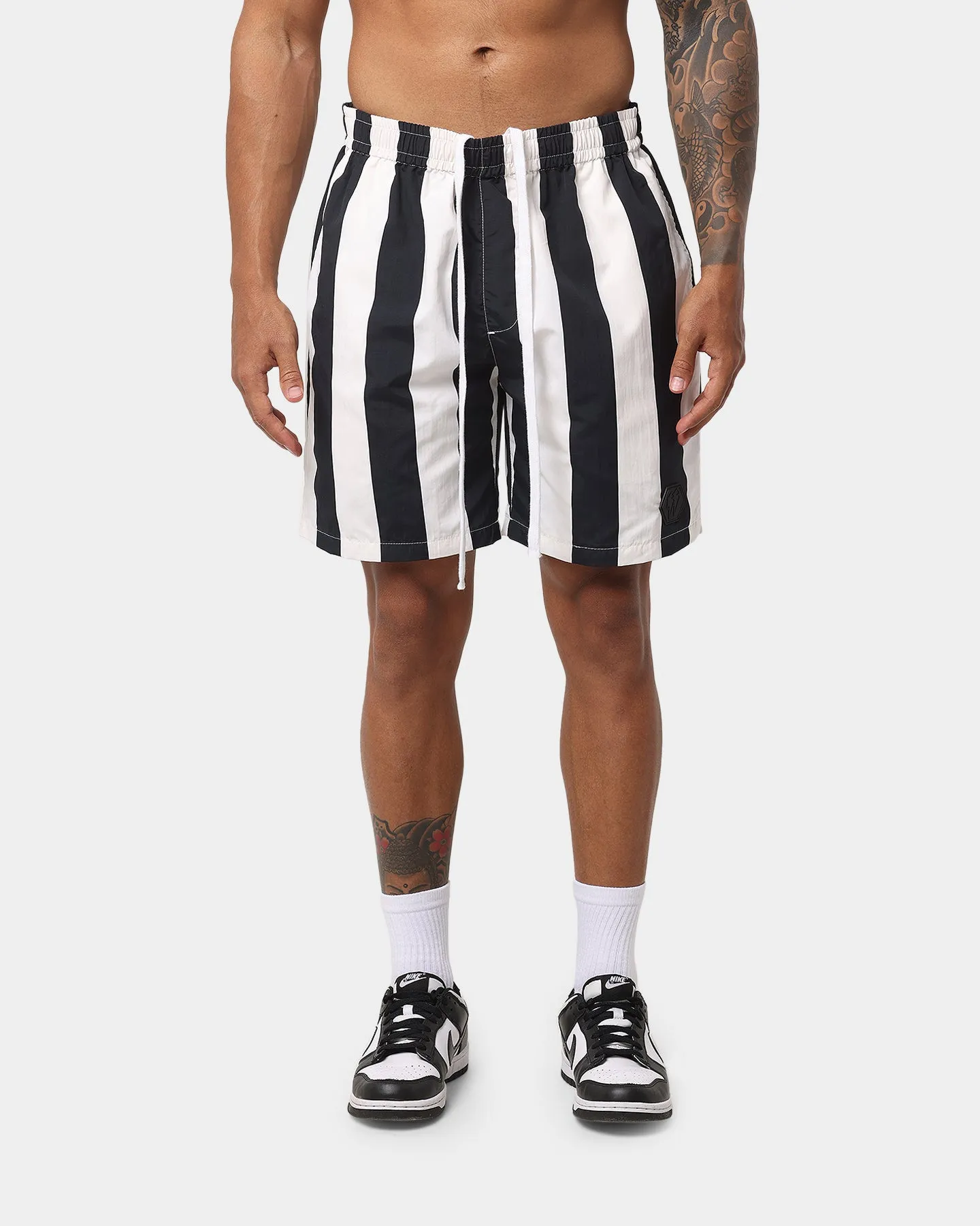 EN ES Neptune Stripe Beach Shorts Black/White sold by Culture Kings product image thumbnail 3