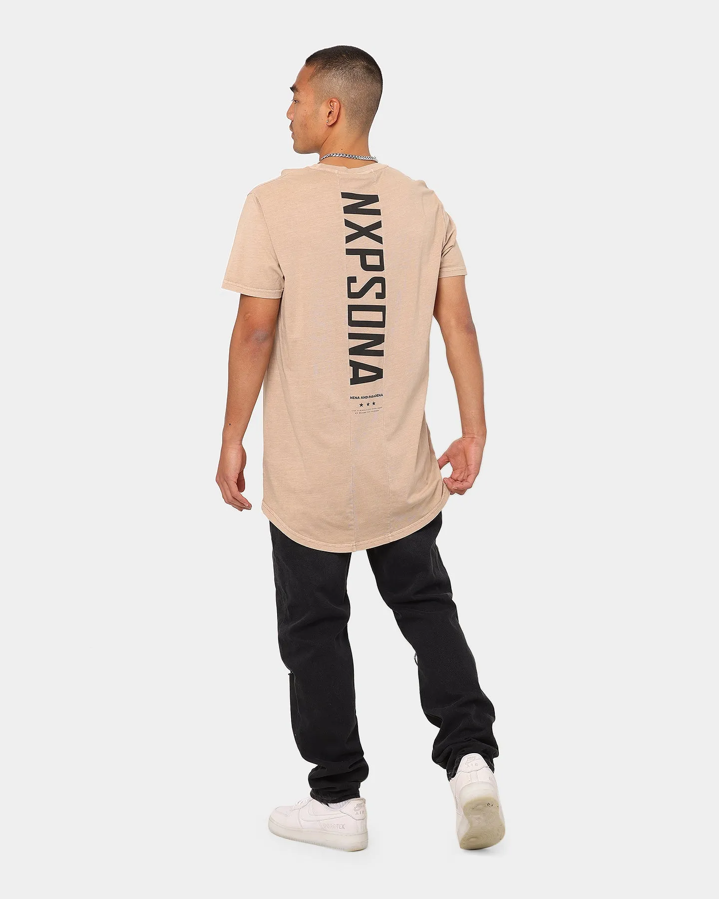 Nena and Pasadena Heightened Cape Back T-Shirt Acid Warm Taupe sold by Culture Kings product image thumbnail 2