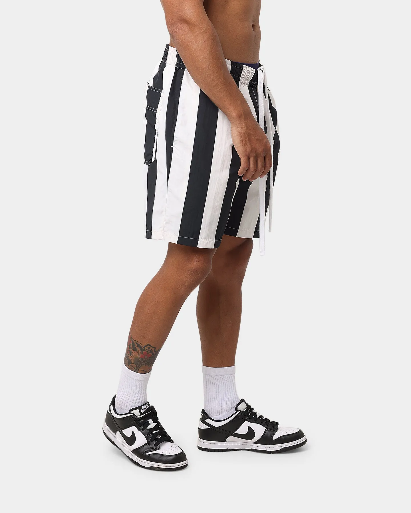 EN ES Neptune Stripe Beach Shorts Black/White sold by Culture Kings product image thumbnail 5