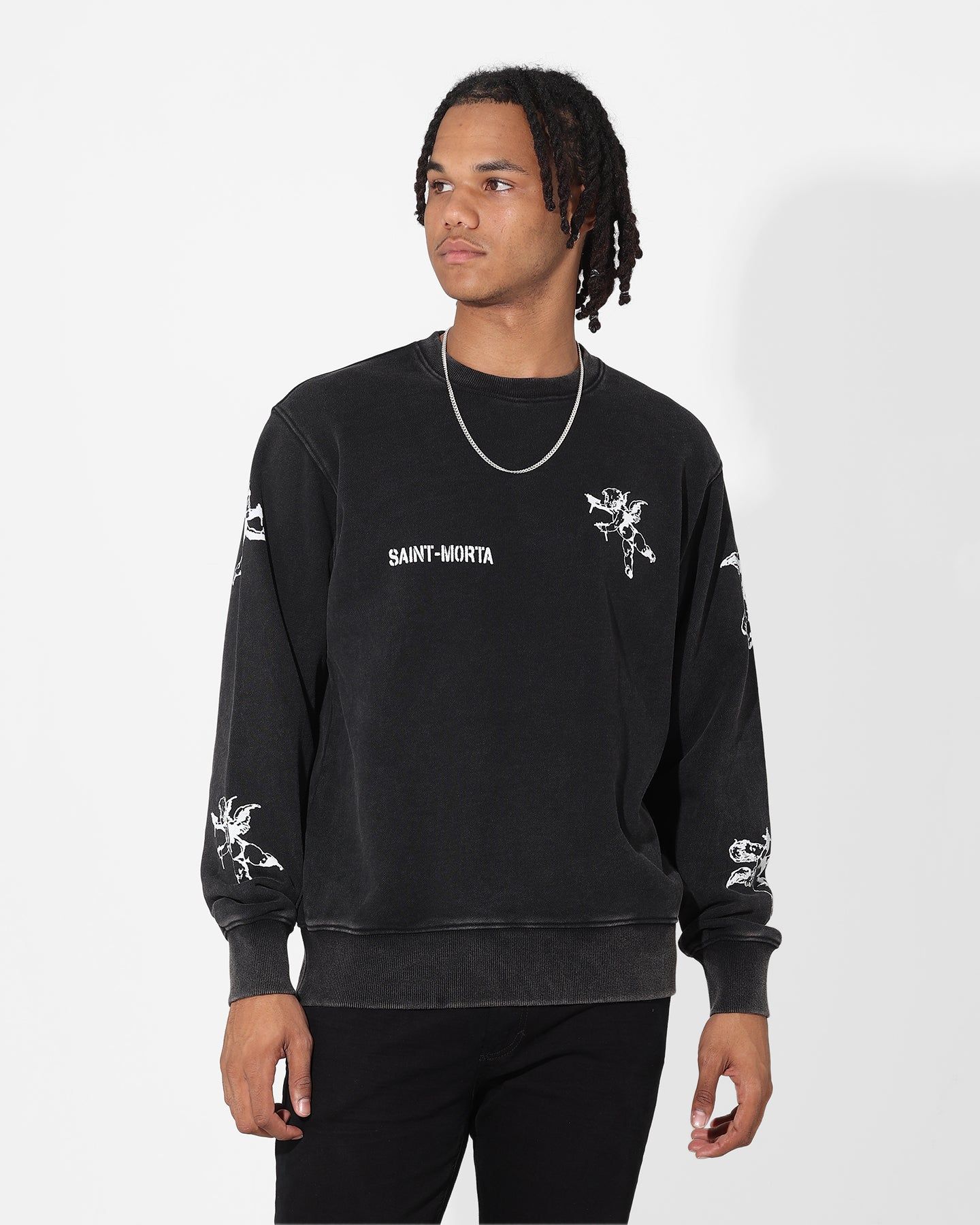 Saint Morta Lil Uzi V2 Crewneck Black sold by Culture Kings product image thumbnail 2