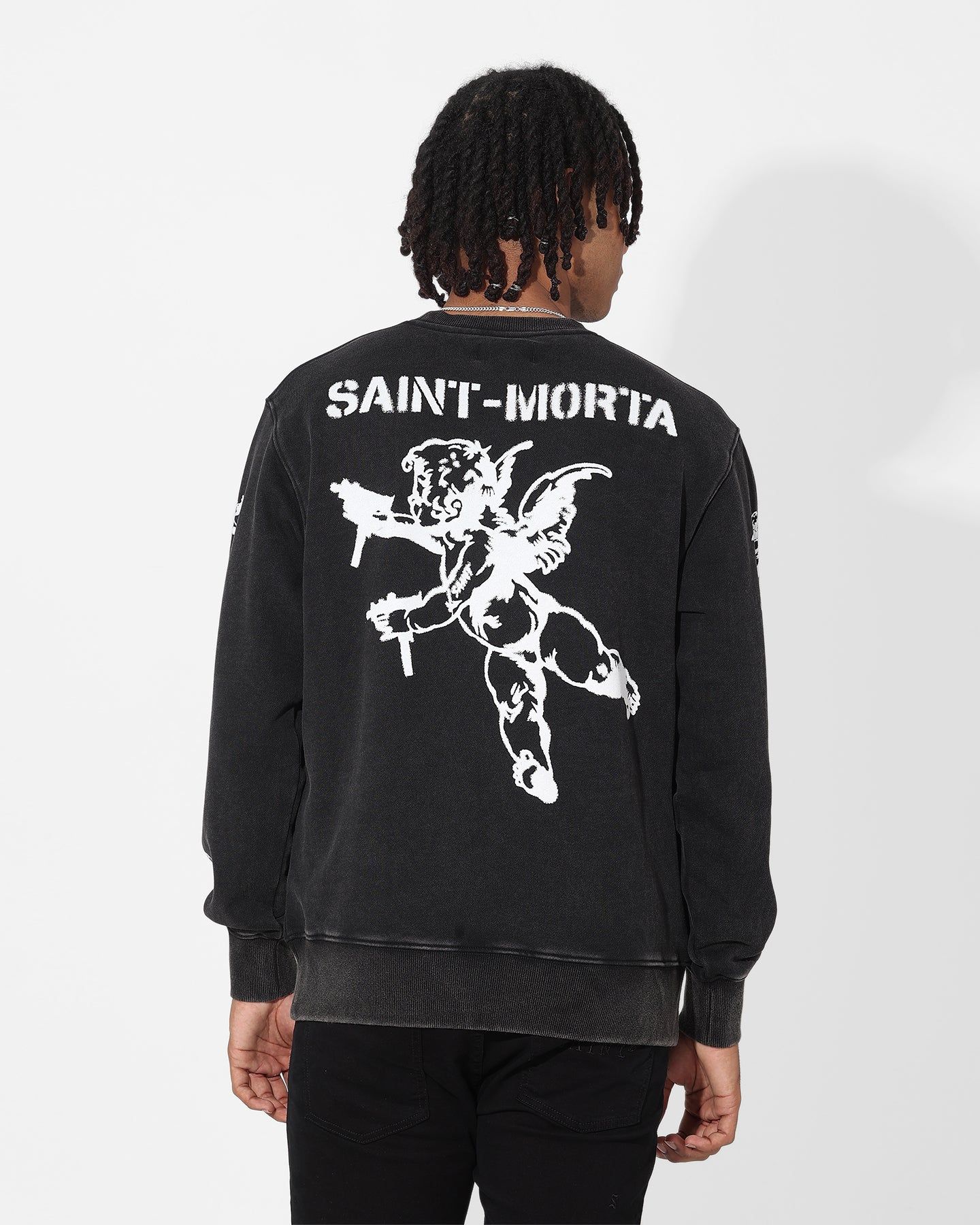 Saint Morta Lil Uzi V2 Crewneck Black sold by Culture Kings