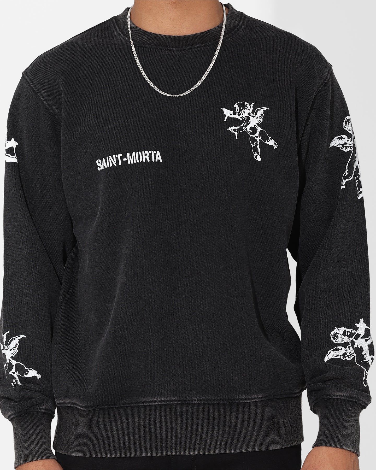 Saint Morta Lil Uzi V2 Crewneck Black sold by Culture Kings product image thumbnail 4