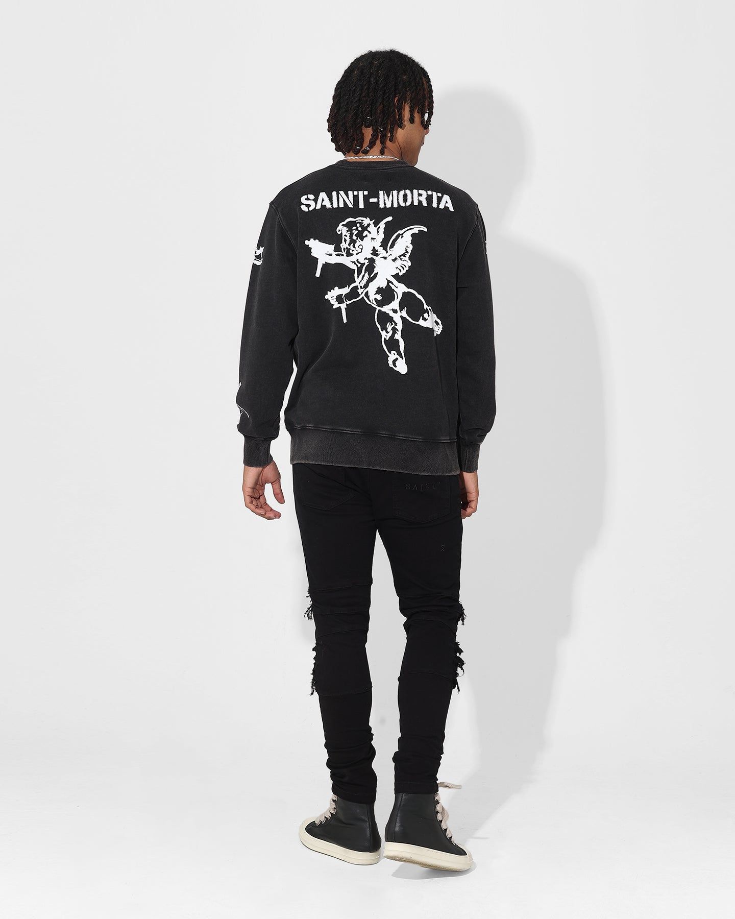 Saint Morta Lil Uzi V2 Crewneck Black sold by Culture Kings product image thumbnail 3