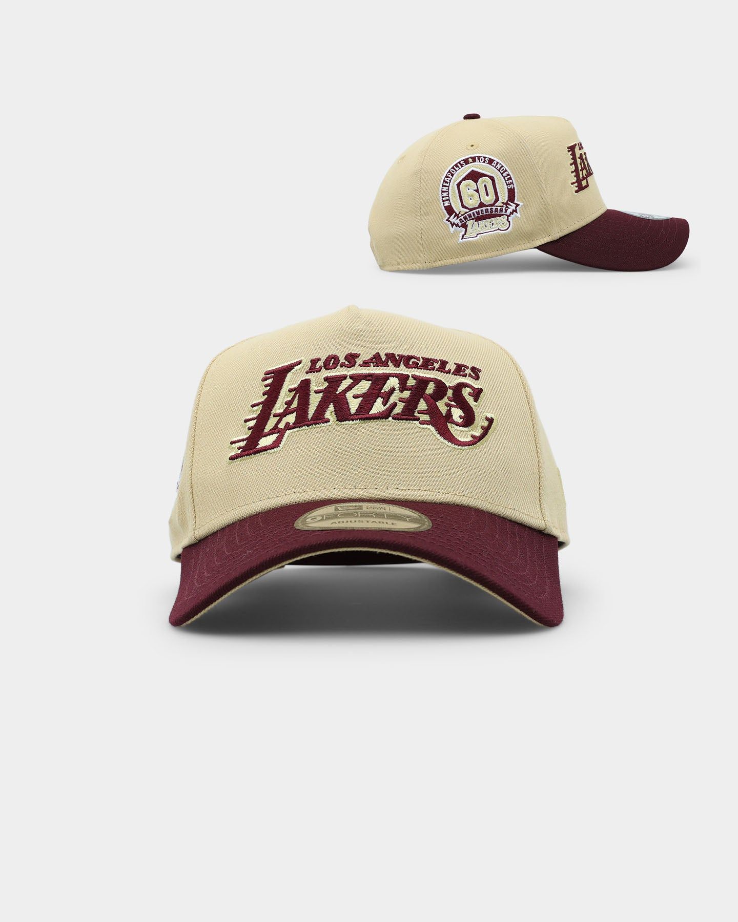 New Era Los Angeles Lakers 9FORTY A-Frame 2-Tone Snapback Gold sold by Culture Kings