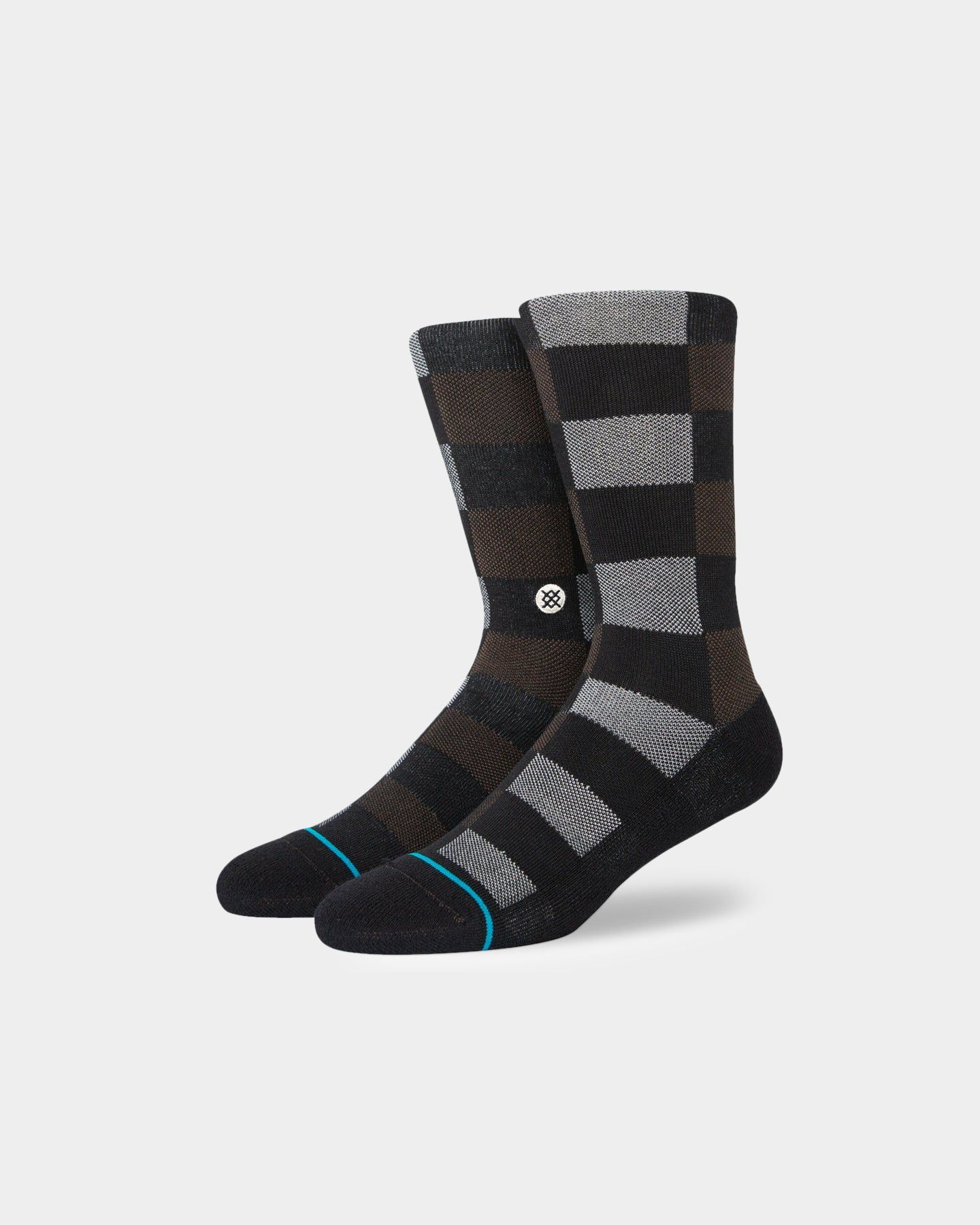 Stance Triple Check Socks Black sold by Culture Kings