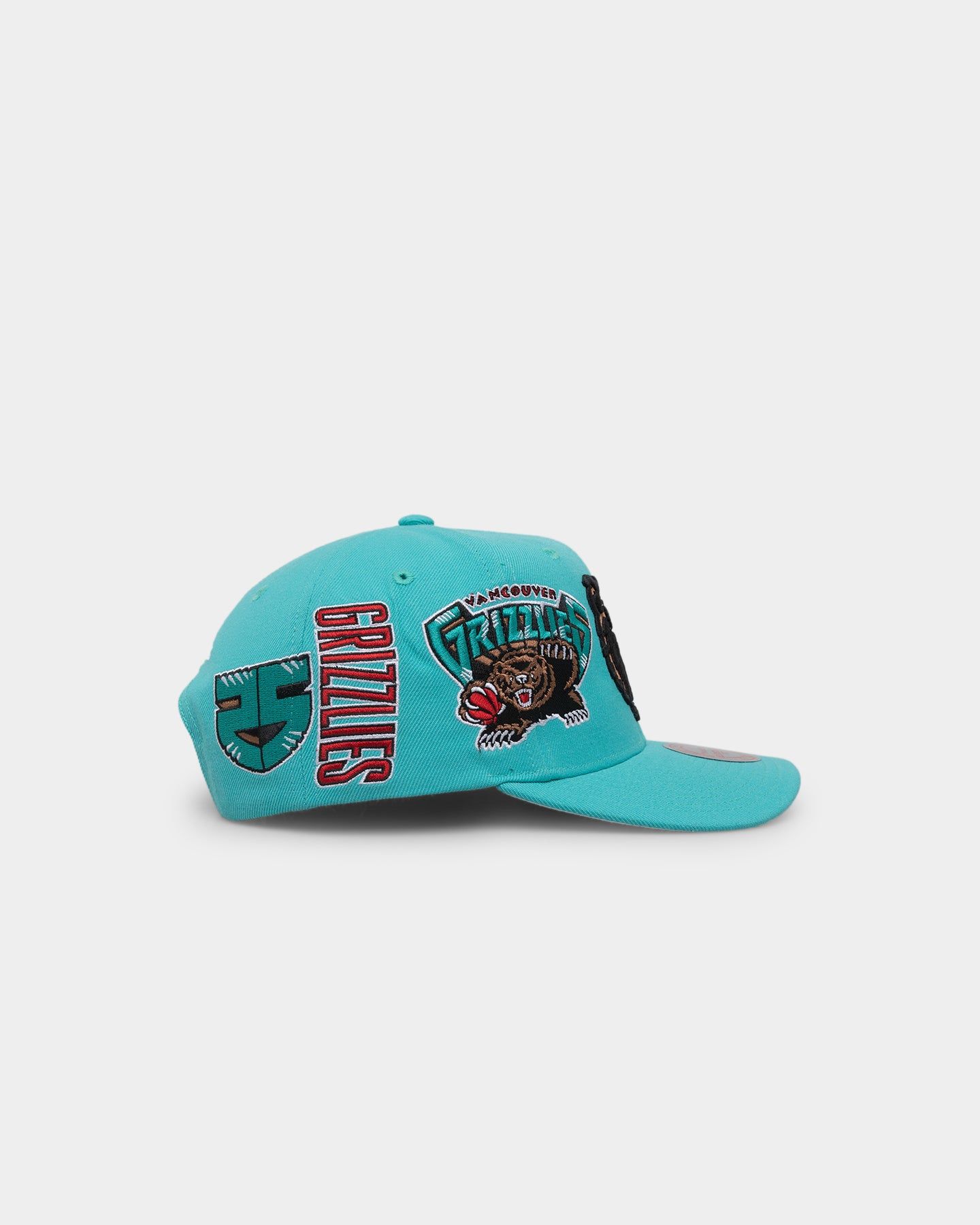 Mitchell & Ness Vancouver Grizzlies 'Highway' Pro Crown Snapback Teal sold by Culture Kings product image thumbnail 3