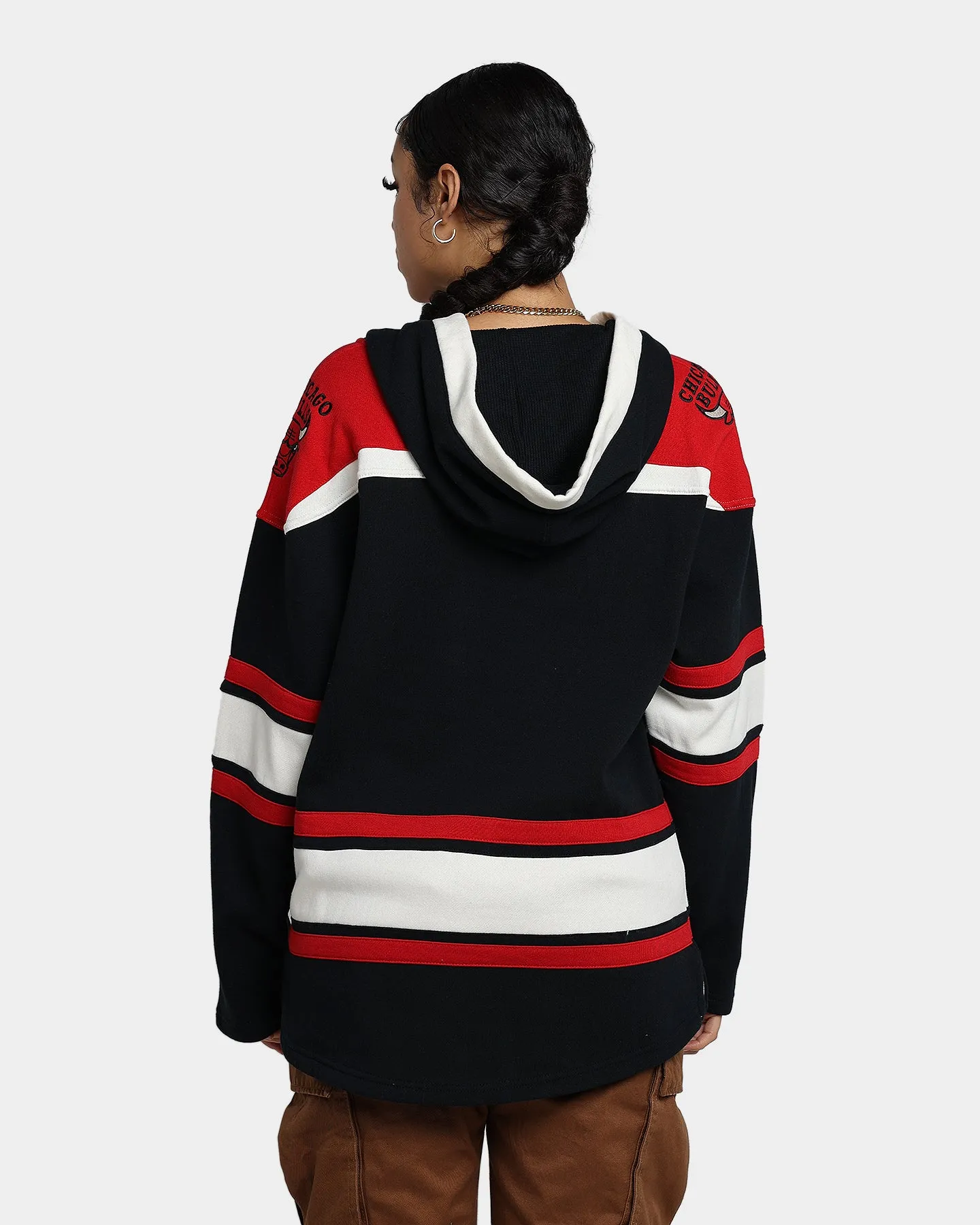 47 Brand Chicago Bulls Superior Lacer Hoodie Jet Black/Red sold by Culture Kings product image thumbnail 4