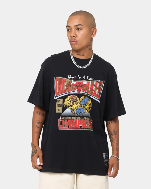Mitchell & Ness Bulls Tour Champ T-Shirt Black sold by Culture Kings