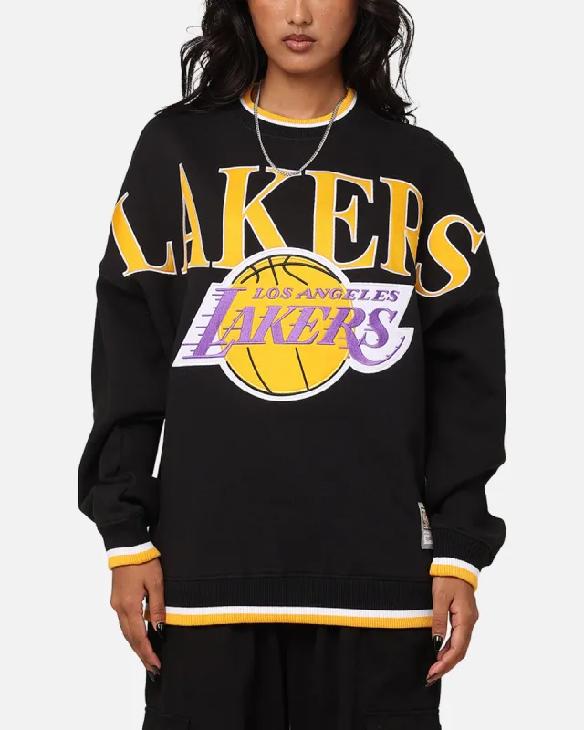 Mitchell & Ness Los Angeles Lakers Shooting Crewneck Black made by Mitchell & Ness