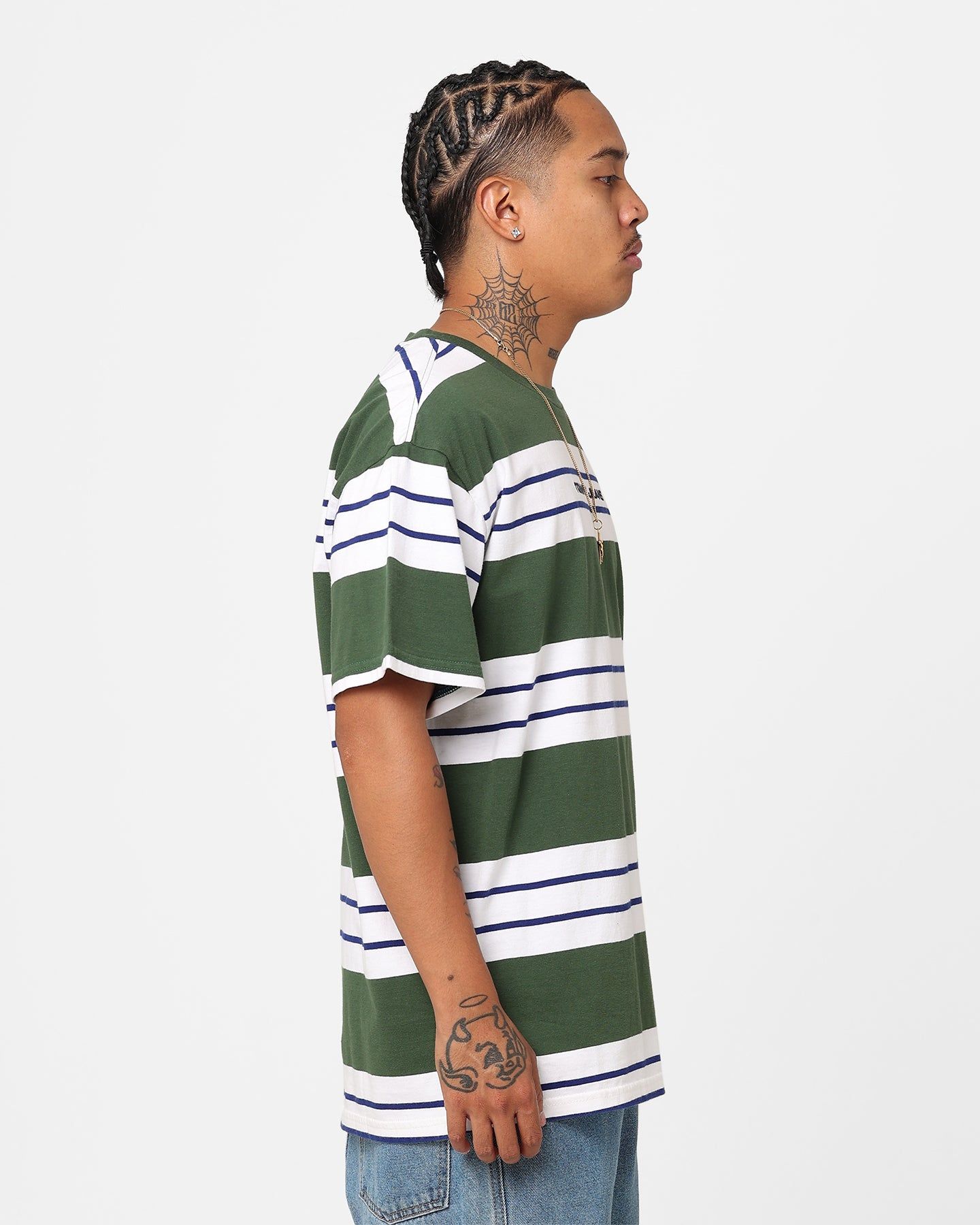 Tommy Jeans Relaxed Bold Stripe T-Shirt Collegiate Green sold by Culture Kings product image thumbnail 5