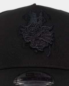New Era St. George Illawarra Dragons 'Black On Black' 9FORTY A-Frame Snapback Black sold by Culture Kings