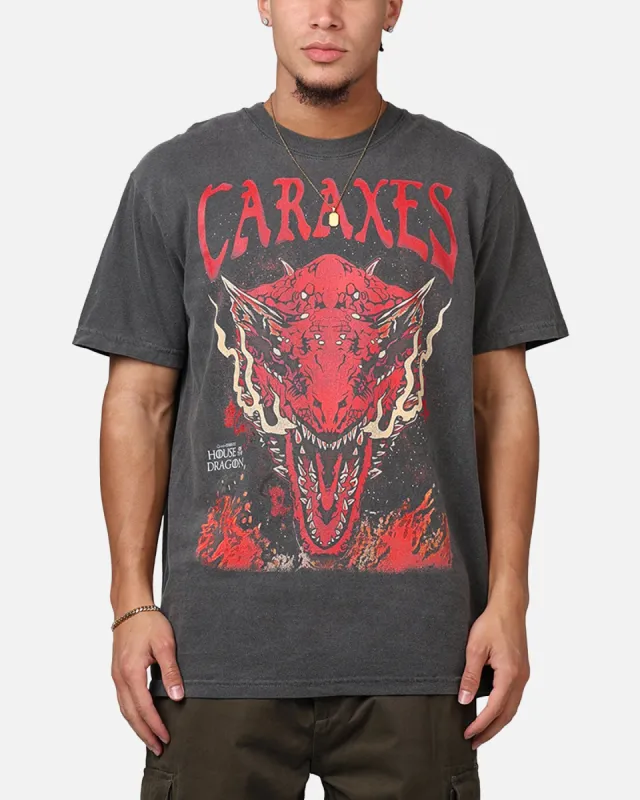 Ripple X Game Of Thrones 'House Of The Dragon' Caraxes T-Shirt Washed Black sold by Culture Kings