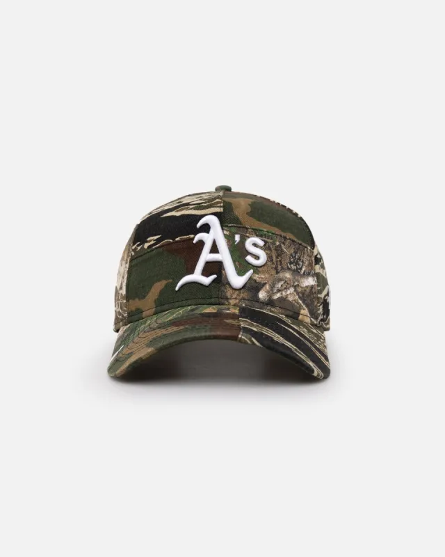 New Era Oakland Athletics 'Patchwork Camo' 9FORTY A-Frame Snapback Woodland Camo sold by Culture Kings
