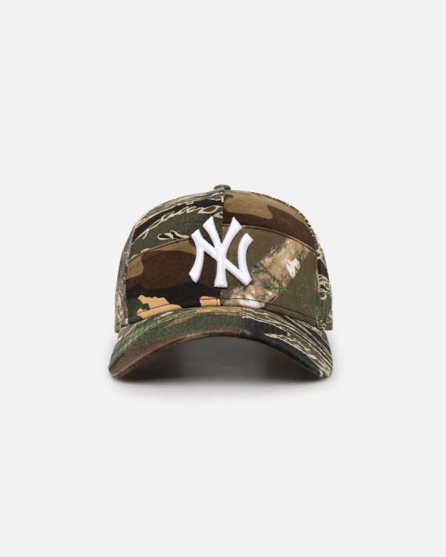 New Era New York Yankees 'Patchwork Camo' 9FORTY A-Frame Snapback Woodland Camo sold by Culture Kings