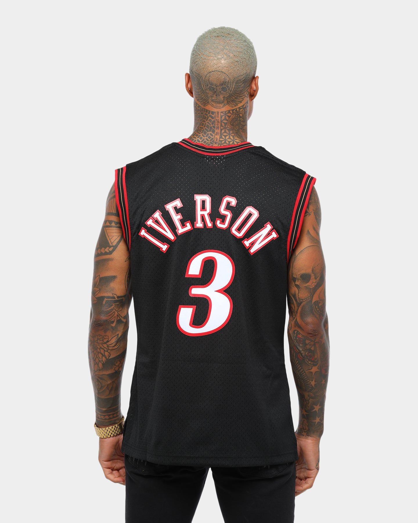 Mitchell & Ness Philadelphia 76ers Allen Iverson #3 Swingman Jersey Black sold by Culture Kings product image thumbnail 2