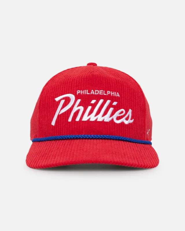 47 Brand Philadelphia Phillies 'MLB Opening Day' Corduroy Crossrope Hitch Snapback Red sold by Culture Kings