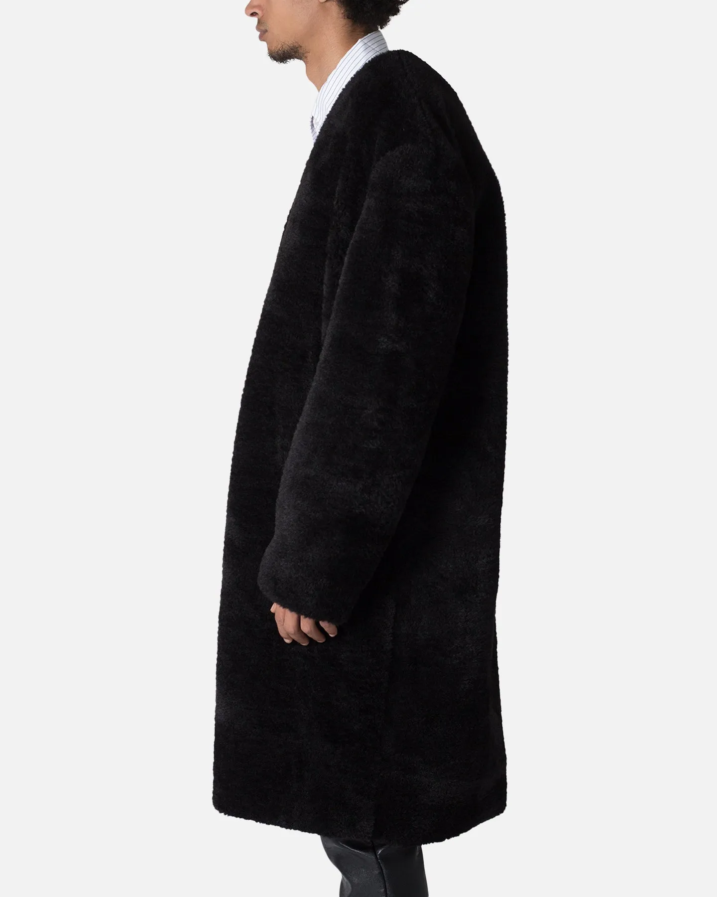 MNML Faux Fur Coat Black sold by Culture Kings product image thumbnail 3