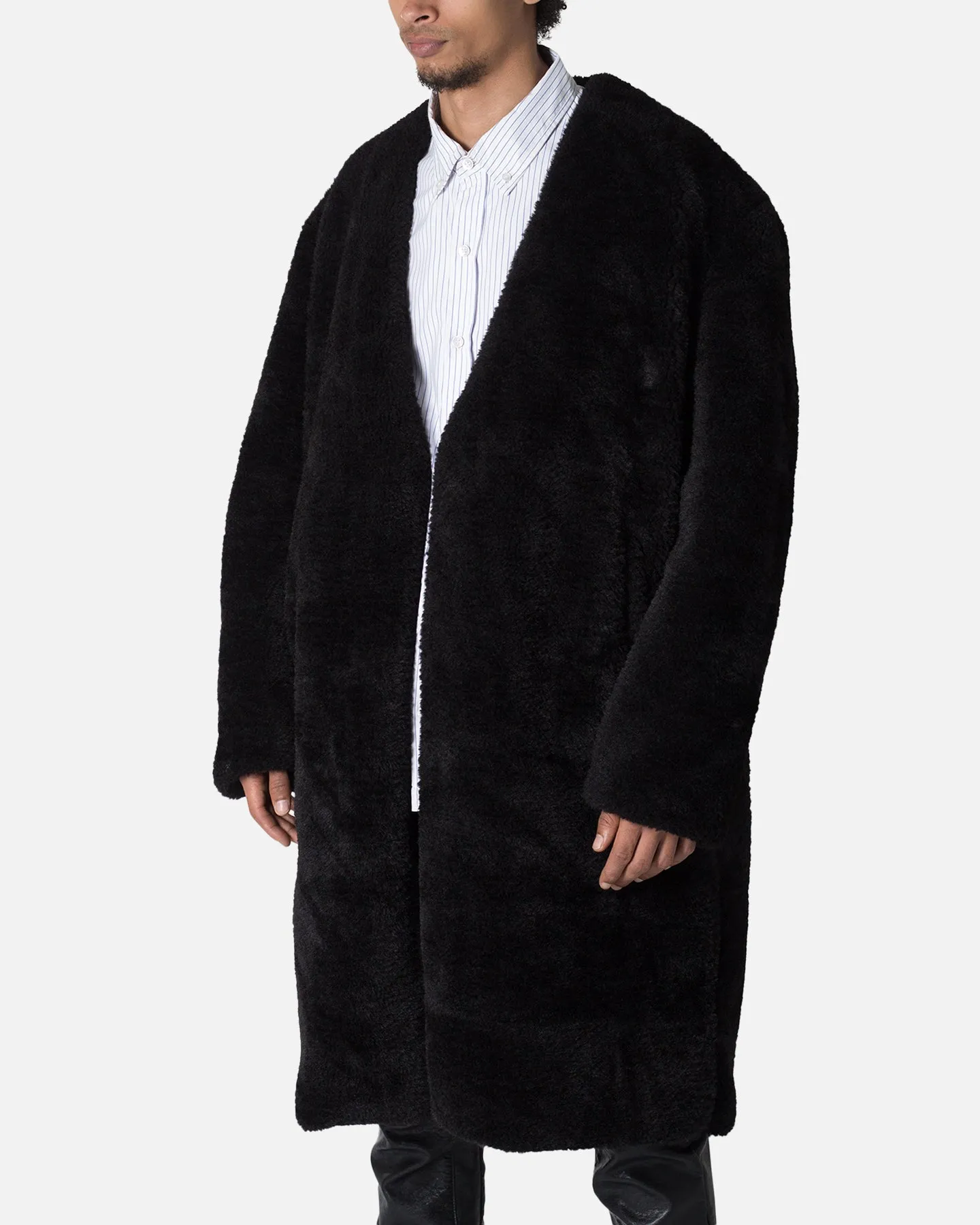 MNML Faux Fur Coat Black sold by Culture Kings product image thumbnail 2