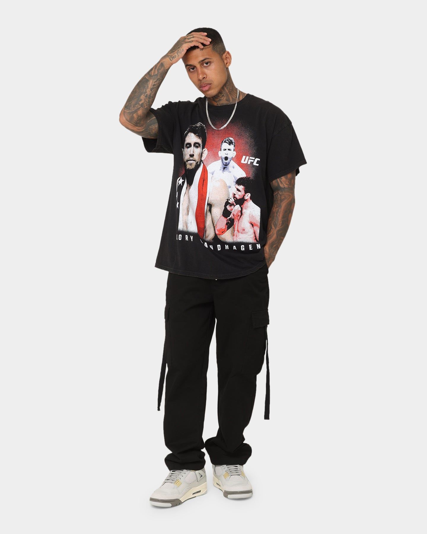 Goat Crew X UFC Cory Sandhagen Vintage T-Shirt Black Wash sold by Culture Kings product image thumbnail 3