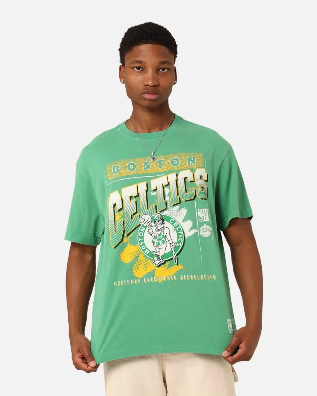 Mitchell & Ness Boston Celtics Brush Off 2.0 T-Shirt Vintage White sold by Culture Kings