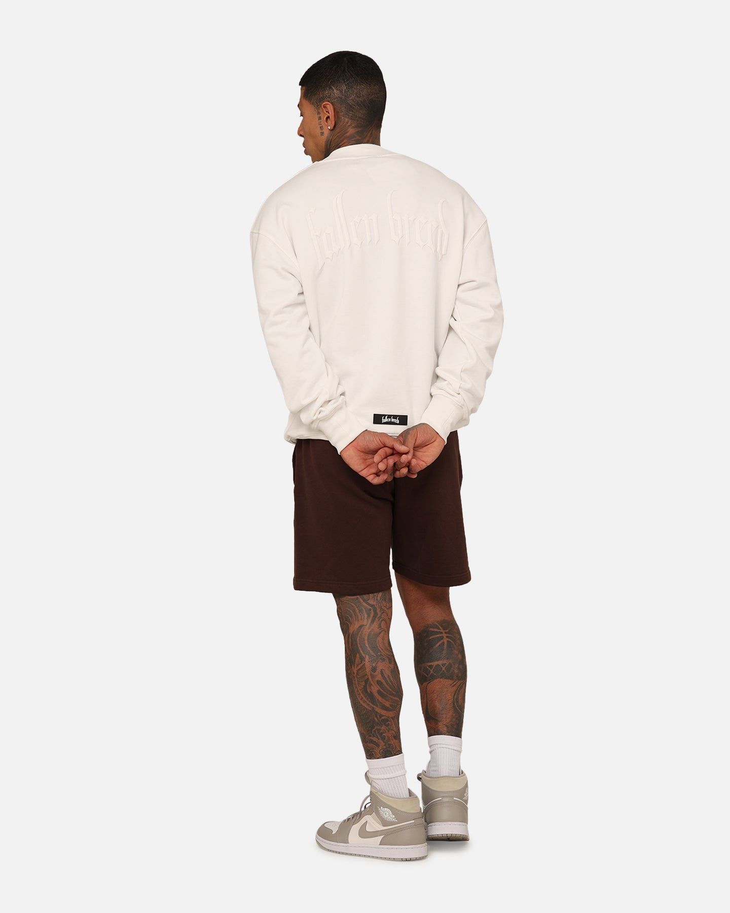 Fallen Breed Monogram Crewneck White/White sold by Culture Kings product image thumbnail 3