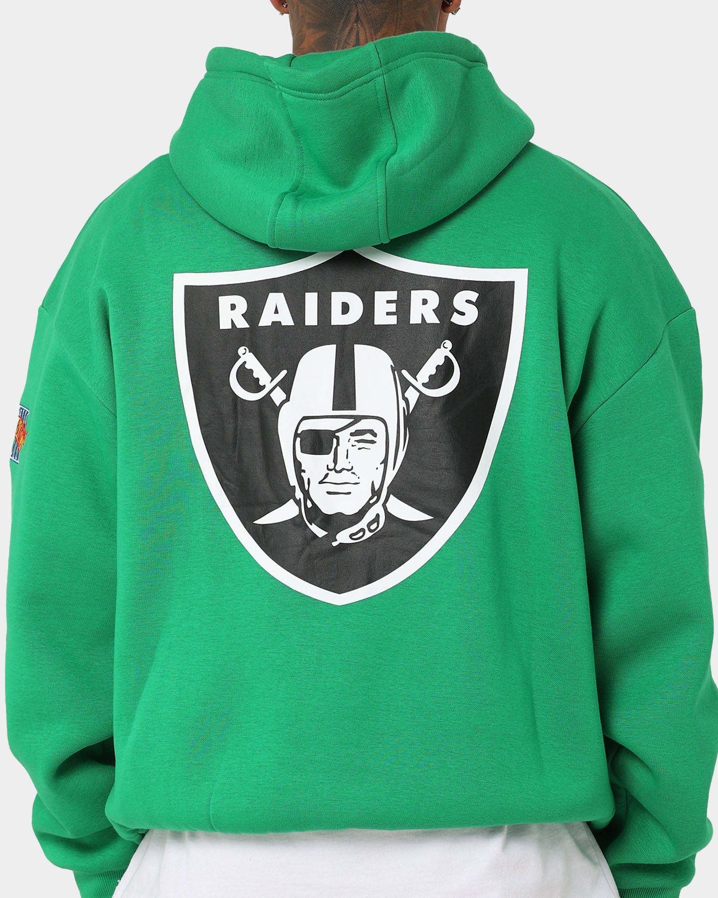 New Era Las Vegas Raiders 'Tropical Punch Script Pack' Oversized Hoodie Lucky Green sold by Culture Kings product image thumbnail 7