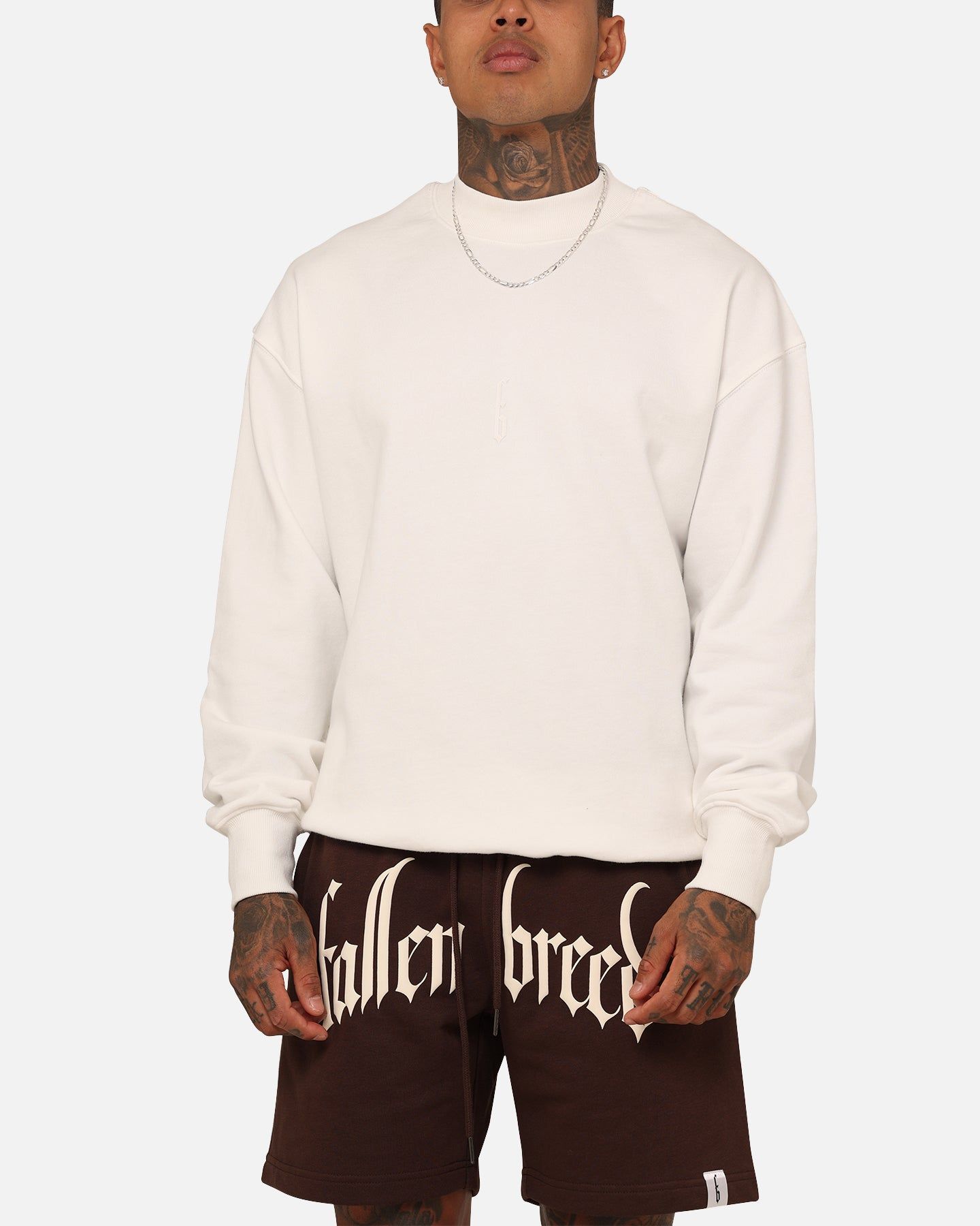 Fallen Breed Monogram Crewneck White/White sold by Culture Kings product image thumbnail 4